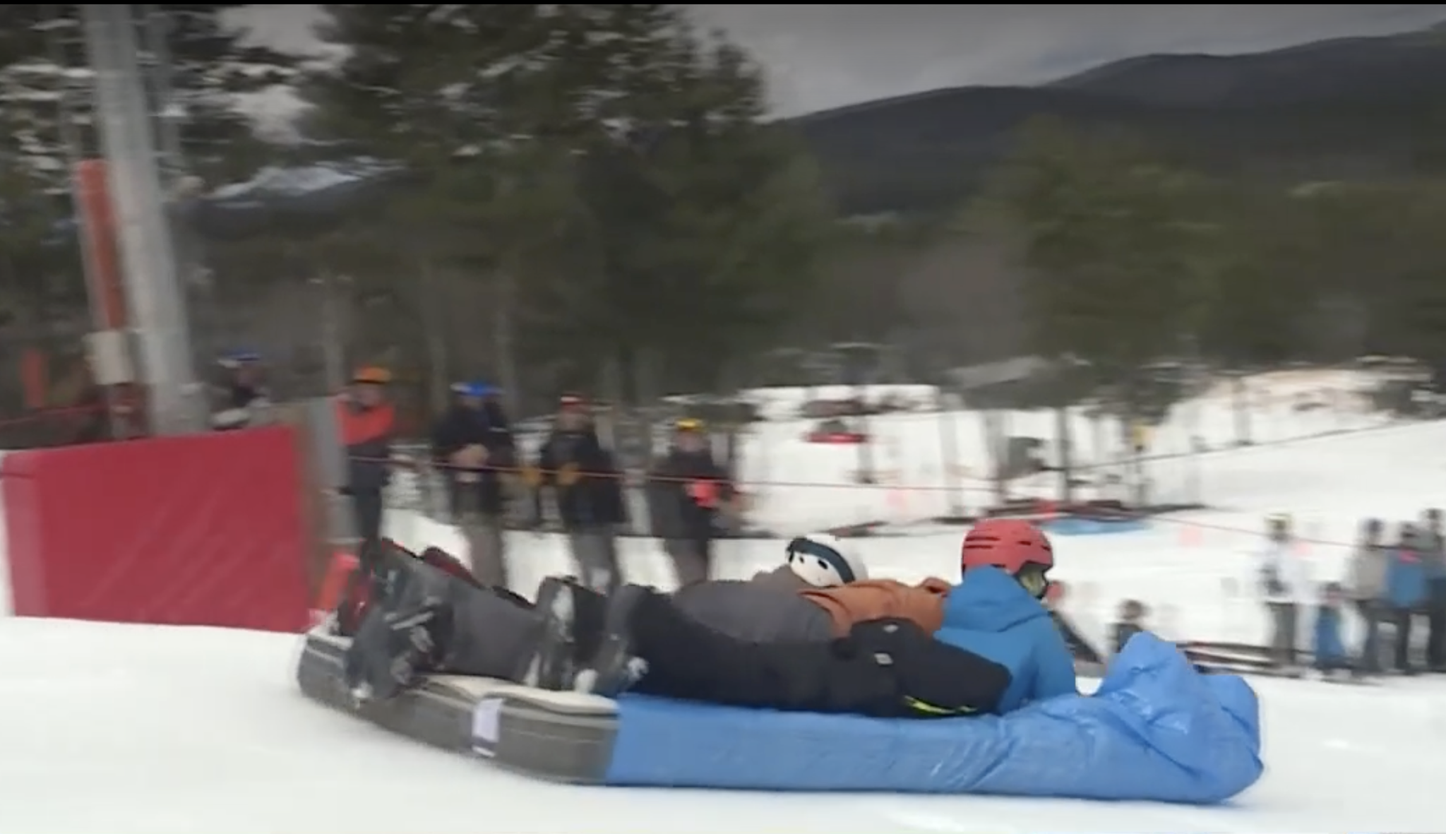 Mattress racing takes over the slopes at Maine ski resort