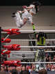 Tokyo Joshi Pro Wrestler Mizuki body slams Suzume in the all-female Texas Stampede showcase during South by Southwest in Austin, Wednesday, March 18, 2026. Joshi Pro Wrestling blends WWE-style combat entertainment and Japanese pop idol culture into wrestling performances.