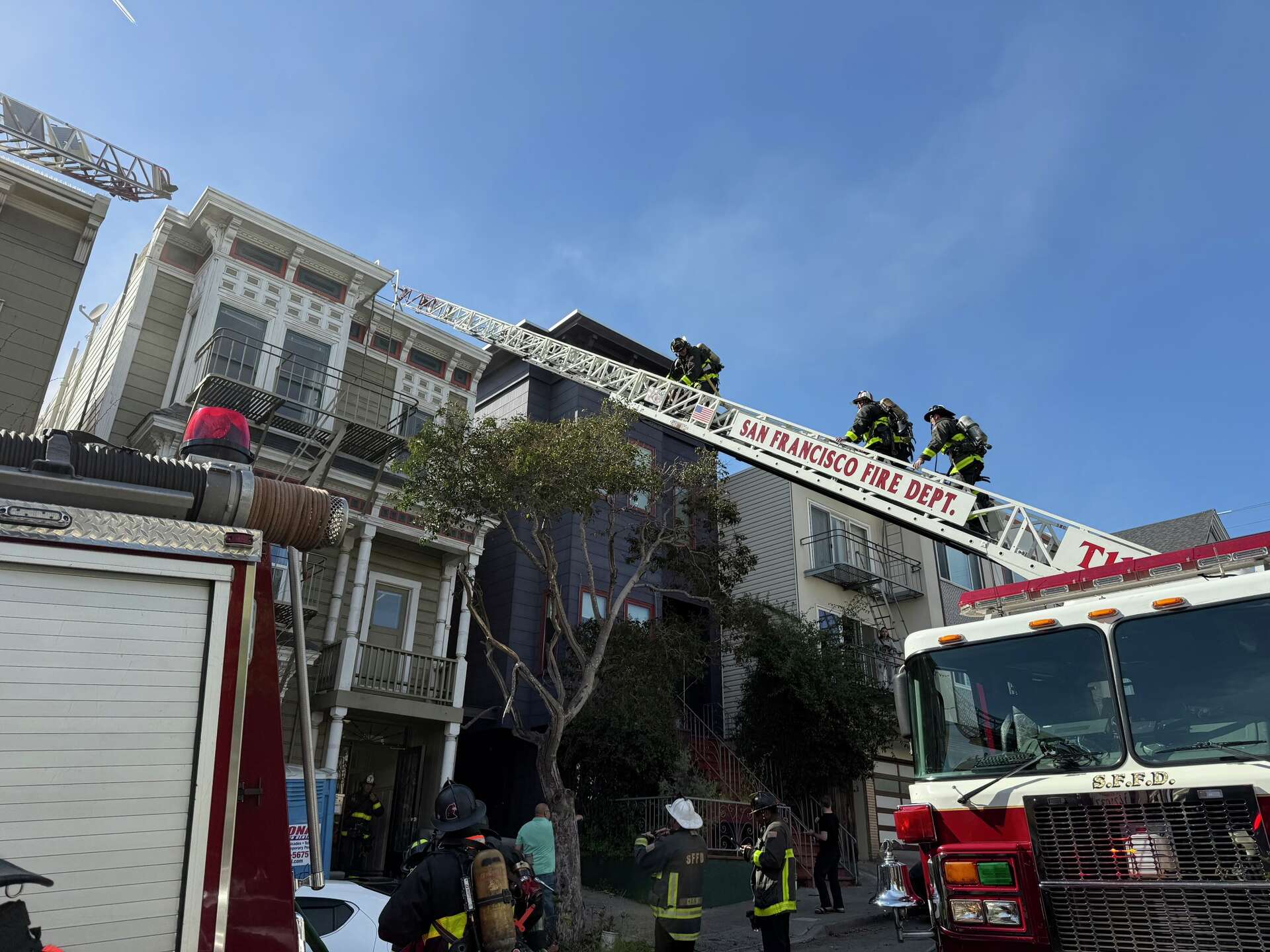 12 people displaced after fire burns Victorian complex in SF's Mission