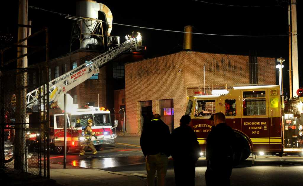 Shelton fire guts abandoned factory