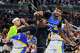 Orlando Magic center Wendell Carter Jr. (34) grabs a rebound in front of Indiana Pacers guard Andrew Nembhard (2) and guard Aaron Nesmith during the first half of an NBA basketball game, Monday, March 23, 2026, in Orlando, Fla.