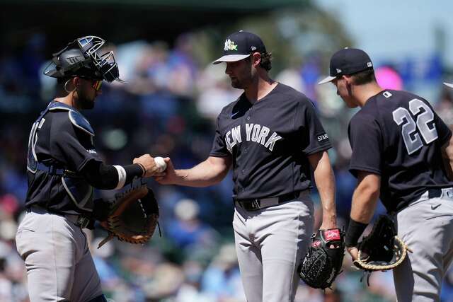 Cole makes second spring training outing after elbow surgery, allows ...