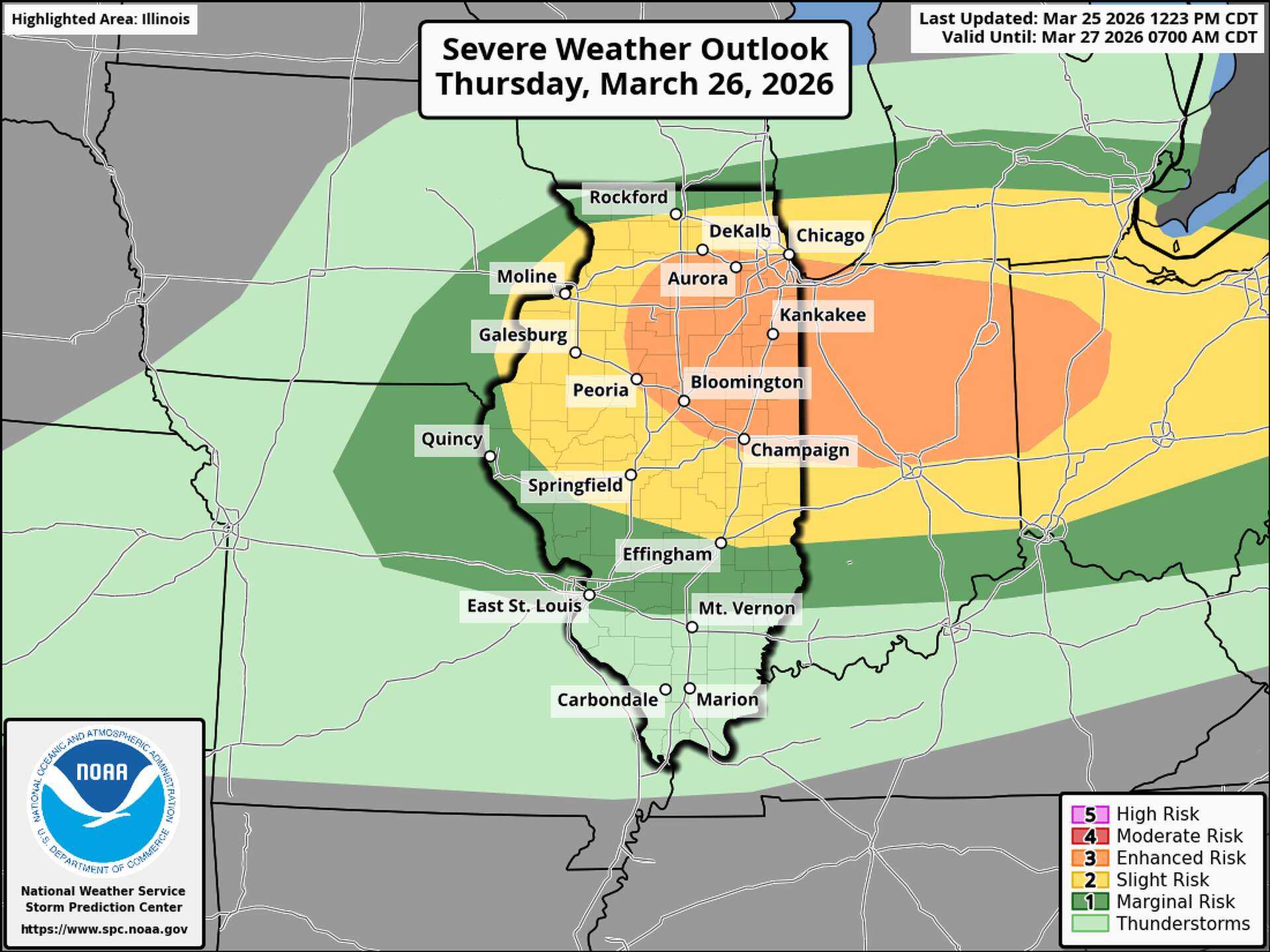 Severe weather likely in Illinois on Thursday: Timing and threats