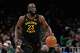 Golden State Warriors forward Draymond Green (23) during an NBA basketball game, Wednesday, March 18, 2026, in Boston. (AP Photo/Charles Krupa)