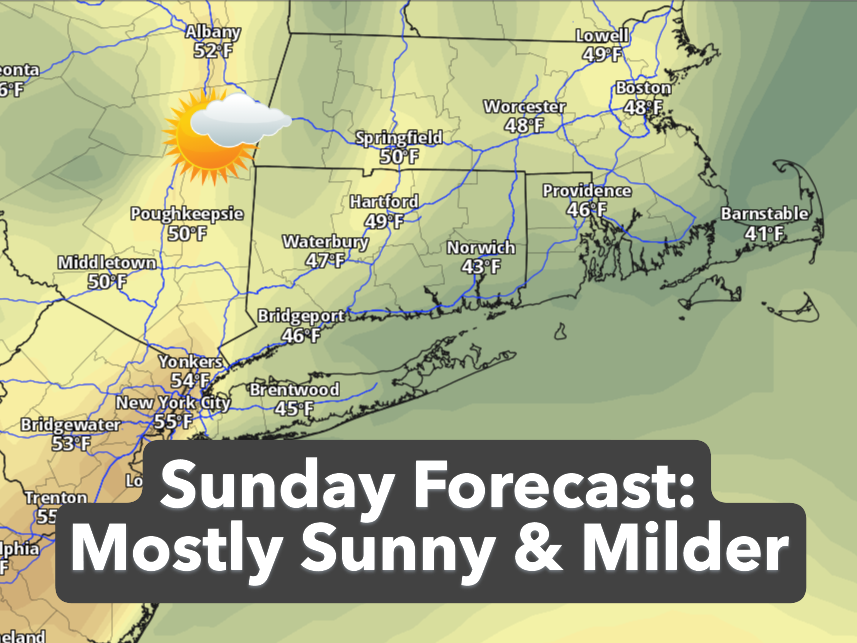 Milder Sunday in CT before spring warmth arrives this week