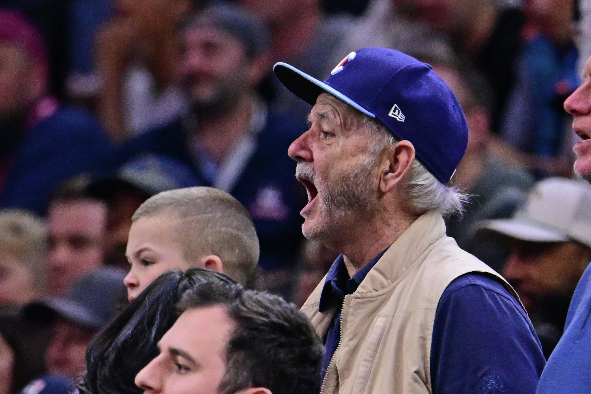 Actor Bill Murray in attendance at UConn’s Sweet 16 game
