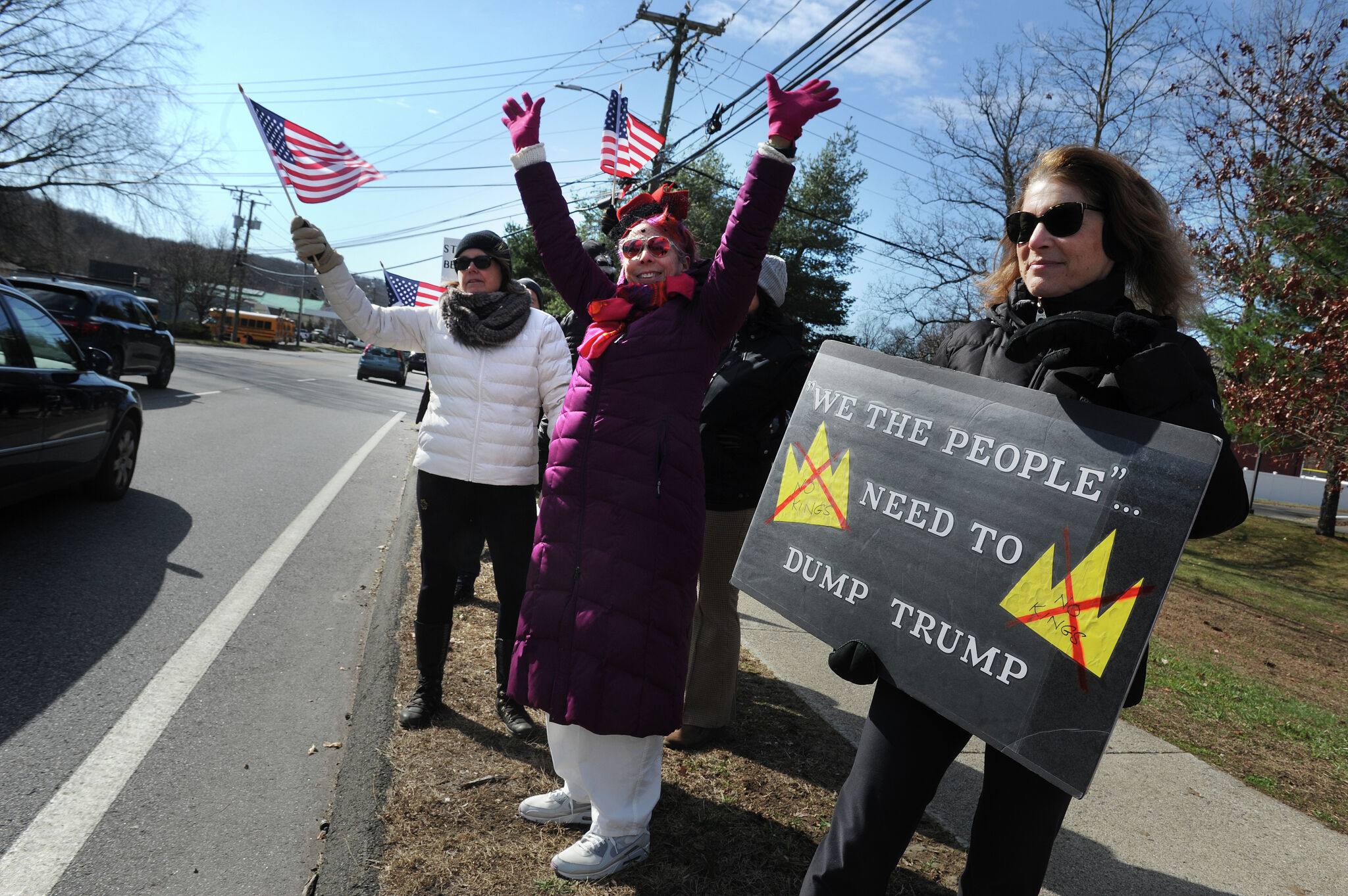 Connecticut's No Kings protests feature flags, symbols, costumes. What do they mean?
