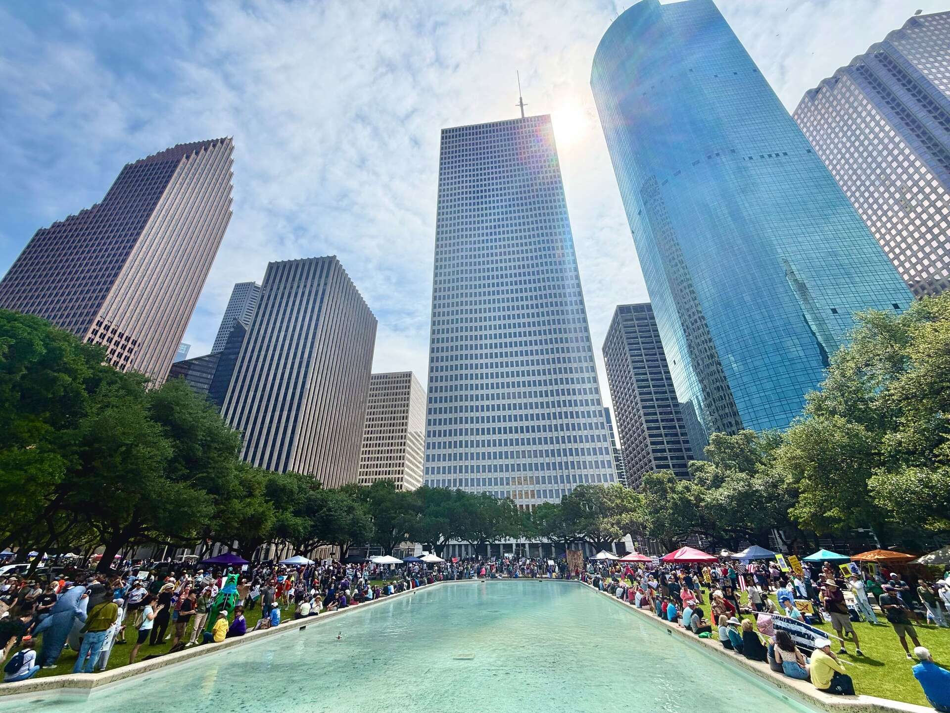 No Kings Protests Rally Against Trump in Houston