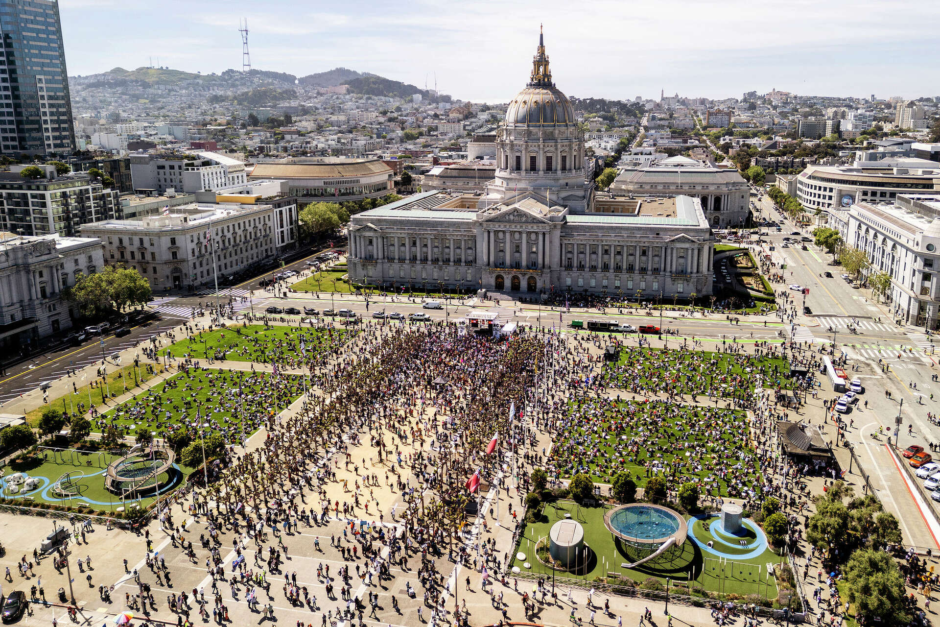 No Kings touts record global turnout as Bay Area protests draw crowds