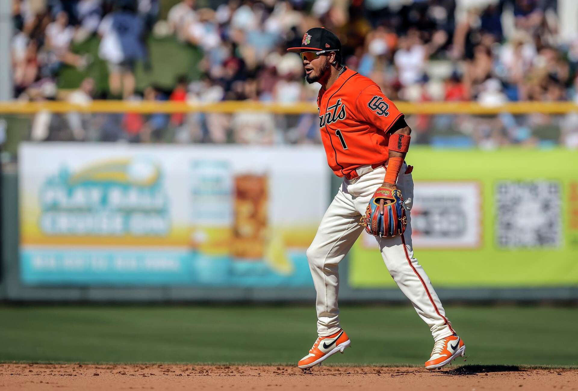 Giants' Luis Arraez working to put to rest concerns about his defense