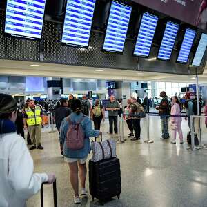 United will have estimated security wait times in its mobile app for select airports, including IAH