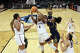 FORT WORTH, TEXAS - MARCH 29: Blanca Quiñonez #4 of the UConn Huskies rebounds the ball against Cassandre Prosper #8 of the Notre Dame Fighting Irish during the first quarter in the Elite Eight of the 2026 NCAA Women's Basketball Tournament at Dickies Arena on March 29, 2026 in Fort Worth, Texas. (Photo by Elsa/Getty Images)