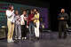 A group of students sing a newly written song composed during a workshop at Music Industry Career Day at Cooperative Arts & Humanities Magnet High School, in New Haven, Conn. March 30, 2026.