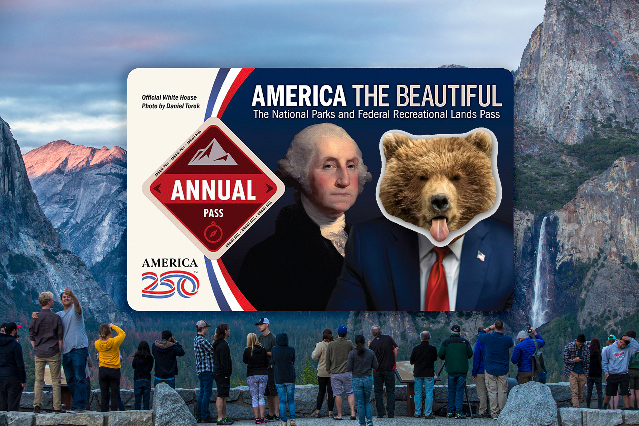 John Oliver launches fix for Trump's face on national park pass