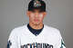Wei-En Lin #45 of the Midland Rockhounds poses for a photo during the Midland Rockhounds photo day at Momentum Bank Ballpark on Monday, March 30, 2026 in Midland.