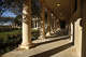 The corridor of the Texas Rose Garden, a similar walk to the White House at the still-under-construction George W. Bush Presidential Center at SMU, Monday, October 29, 2012.