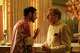 This image released by Vertical Entertainment shows Riz Ahmed, left, and Timothy Spall in a scene from "Hamlet." (Vertical Entertainment via AP)