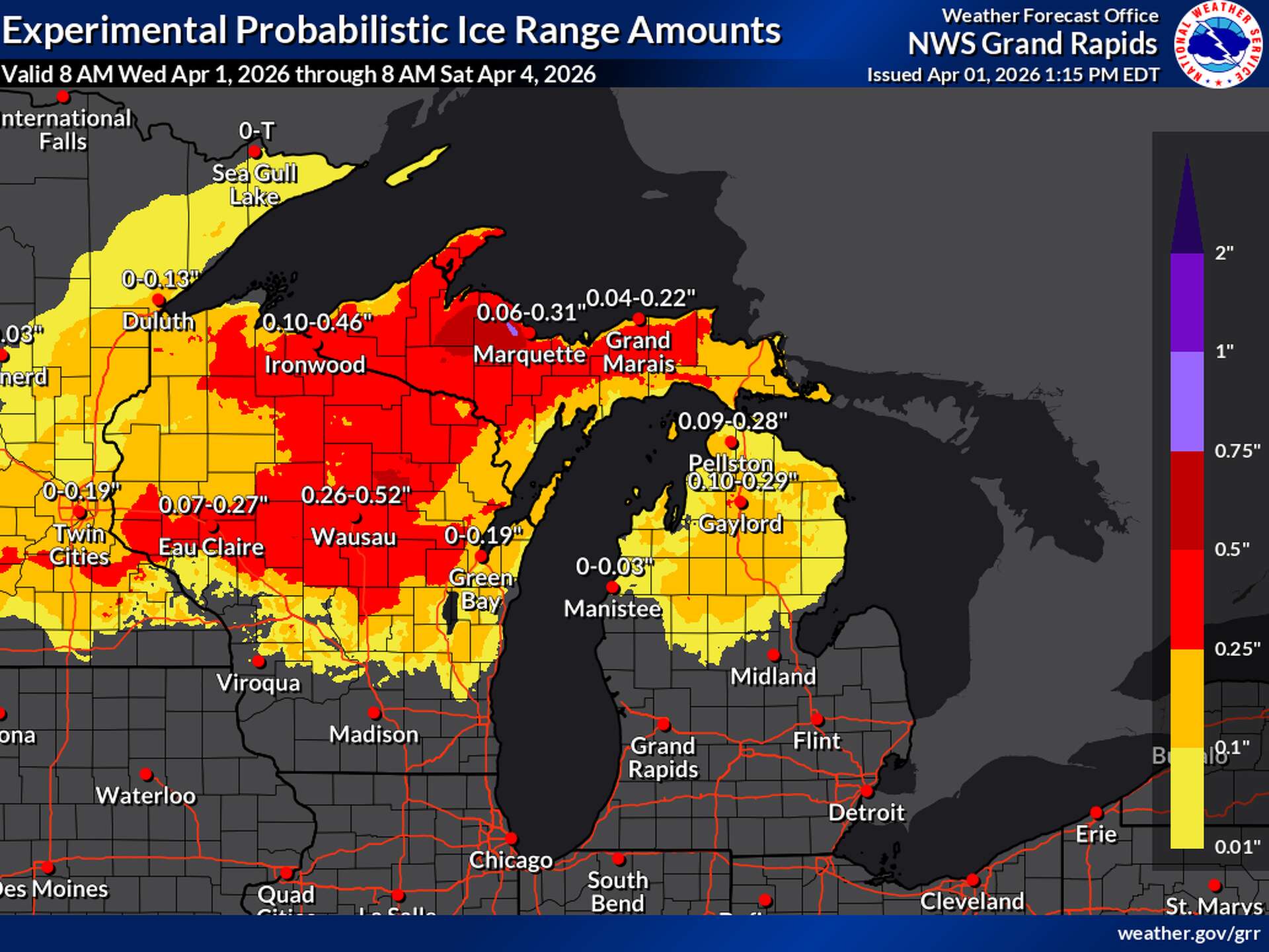 Freezing rain, strong to severe storms likely in Michigan on Thursday