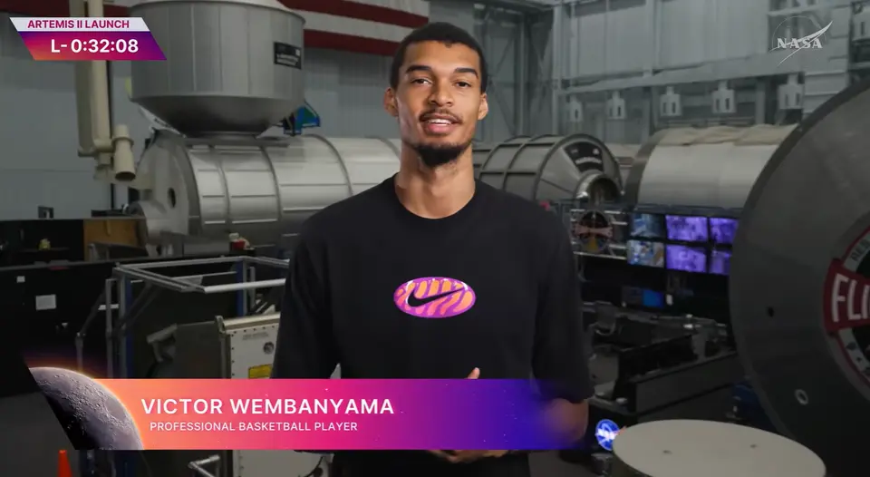 San Antonio Spurs star Victor Wembanyama shares his passion for space while wishing NASA’s Artemis II astronauts “Godspeed.'
