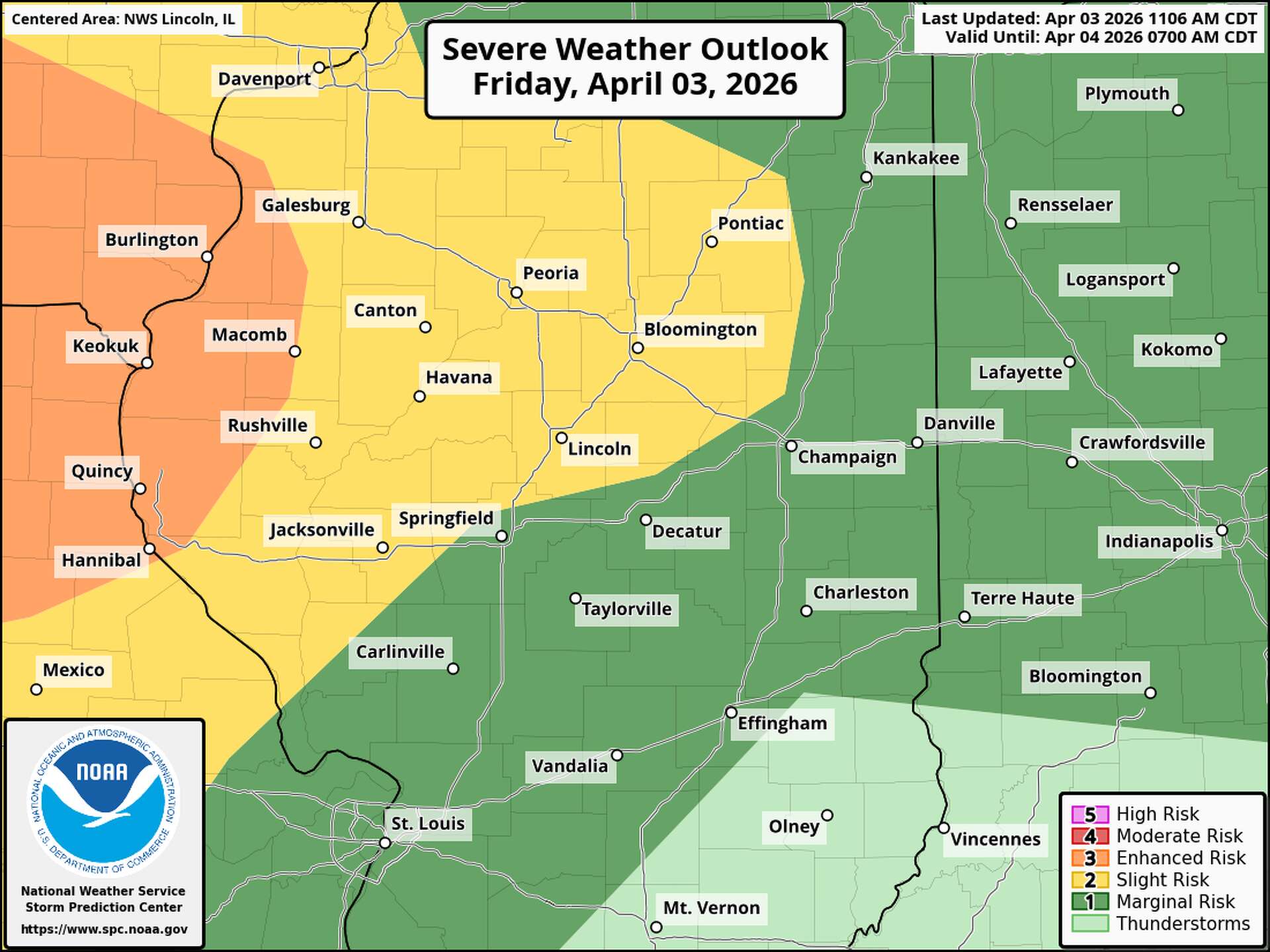 One last afternoon of storms likely this afternoon in Central Illinois