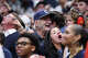 Actor Bill Murray looks on during the second half of a game between UConn and Duke in the Elite Eight of the 2026 NCAA Men's Basketball Tournament at Capital One Arena on March 29, 2026 in Washington, DC. Murray is an Illinois native and the father of UConn coach Luke Murray.