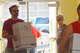 Volunteers and others from First Christian Church's Life Groups, Scout Troops 107 and 113 and the Jacksonville High School football team shuttle boxes, instruments and furnishings from MacMurray Hall to the new home of The Esprit de Corps Academy in the former Grace United Methodist Church building.