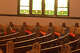 Sunlight streams through the stained glass windows at the former Grace United Methodist Church. What once was a sanctuary will be used for performances by students at The Esprit de Corps Academy.