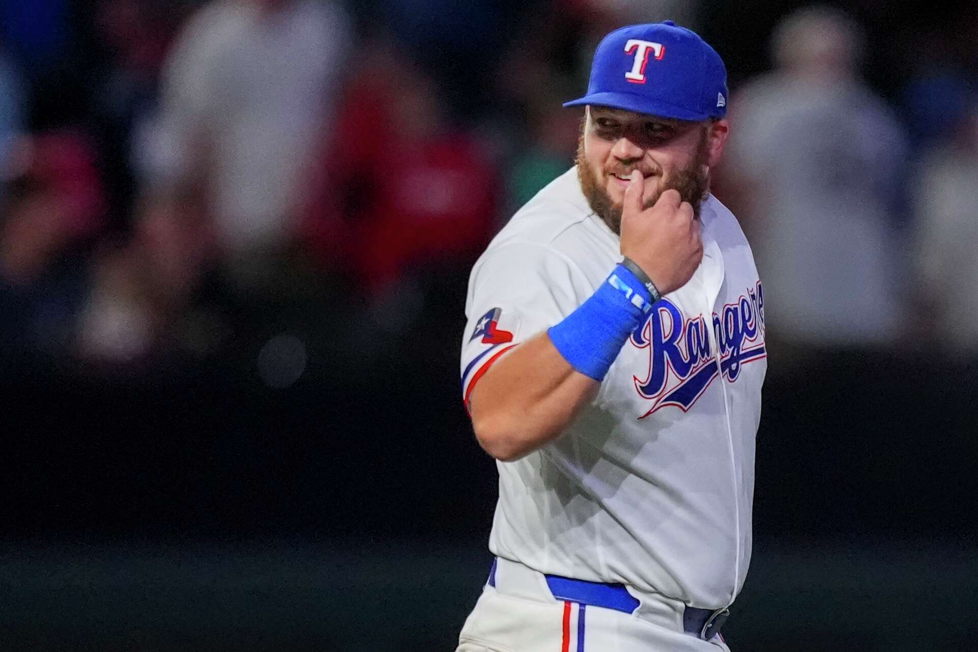 Jake Burger's versatility vital to Rangers' game-ending double play