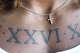 NFL hopeful Tyren Montgomery has a tattoo of the date of his mother’s passing, photographed on Monday, April 6, 2026.