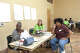 From left, Sylvia Johnson and Gina and Miriam Garcia listen as they get a nutritional lesson and cooking instructions during the Good Eats Cooking Class at the Alice Keith Park Community Center. Photo made Thursday, April 2, 2026 Kim Brent/Beaumont Enterprise staff