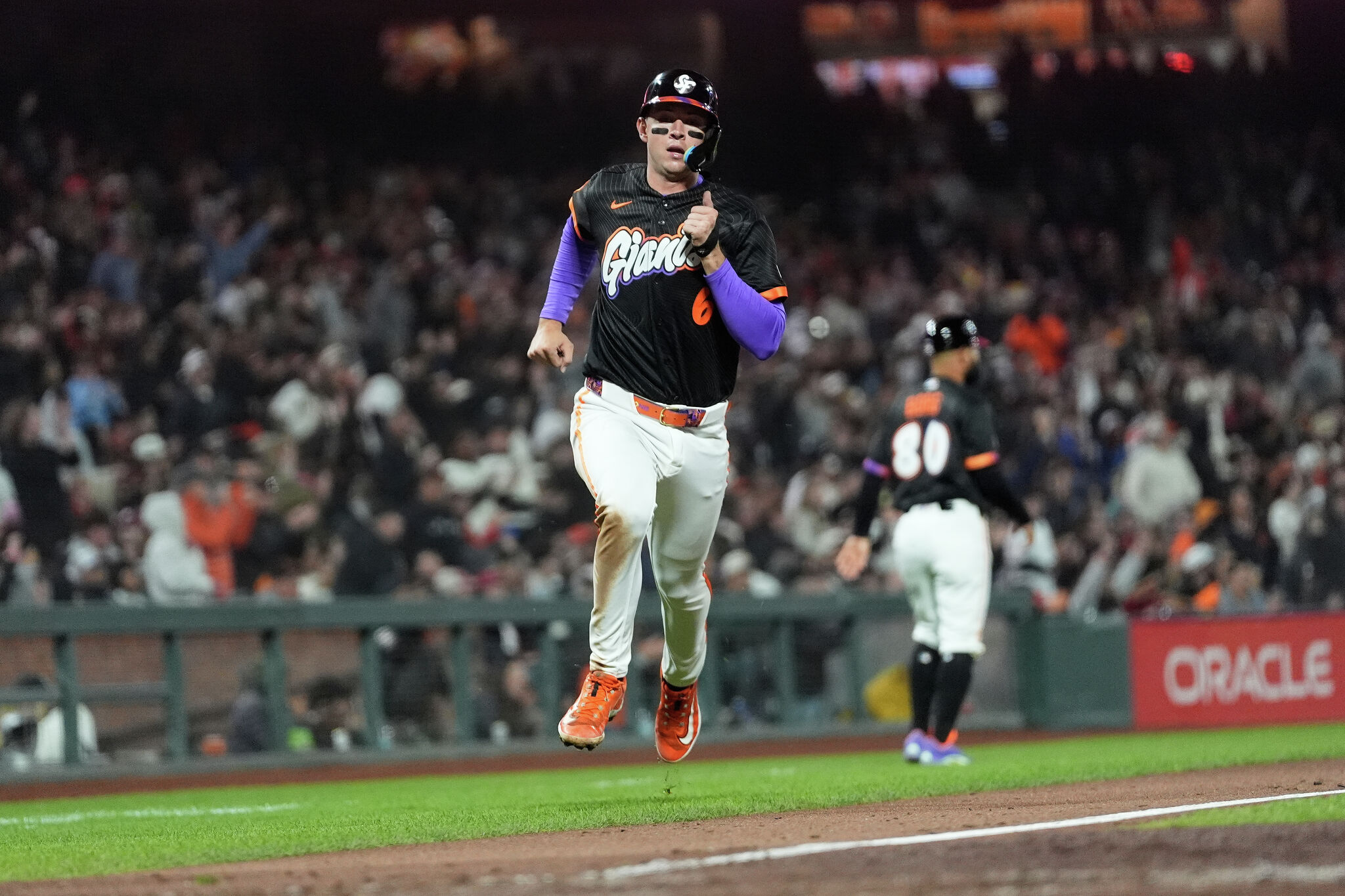 SF Giants rookie once again made a toddler in his family cry