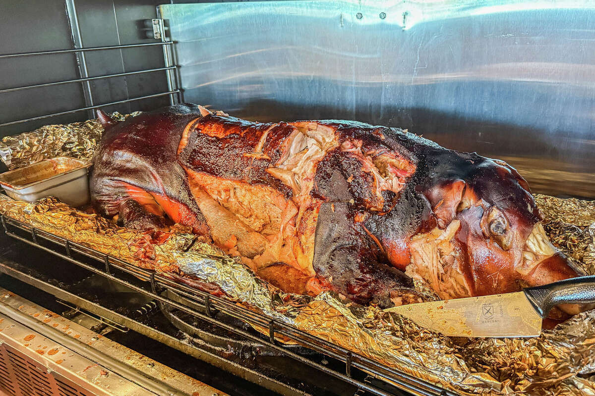Whole hog at Pinkerton's Barbecue Upper Kirby
