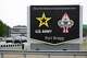 FILE - A sign for Fort Bragg is seen, March 7, 2025, in Fort Bragg, N.C.