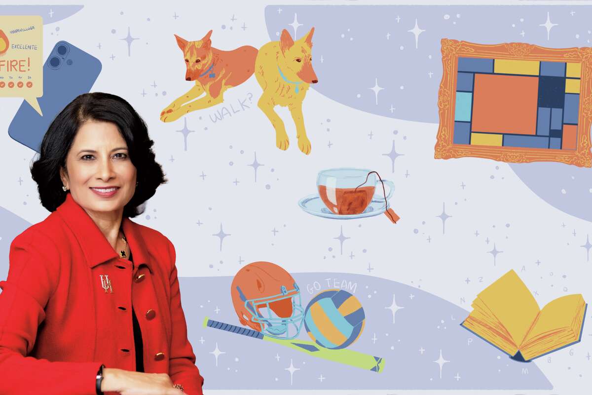 Dr. Renu Khator's best day ever in Houston. 