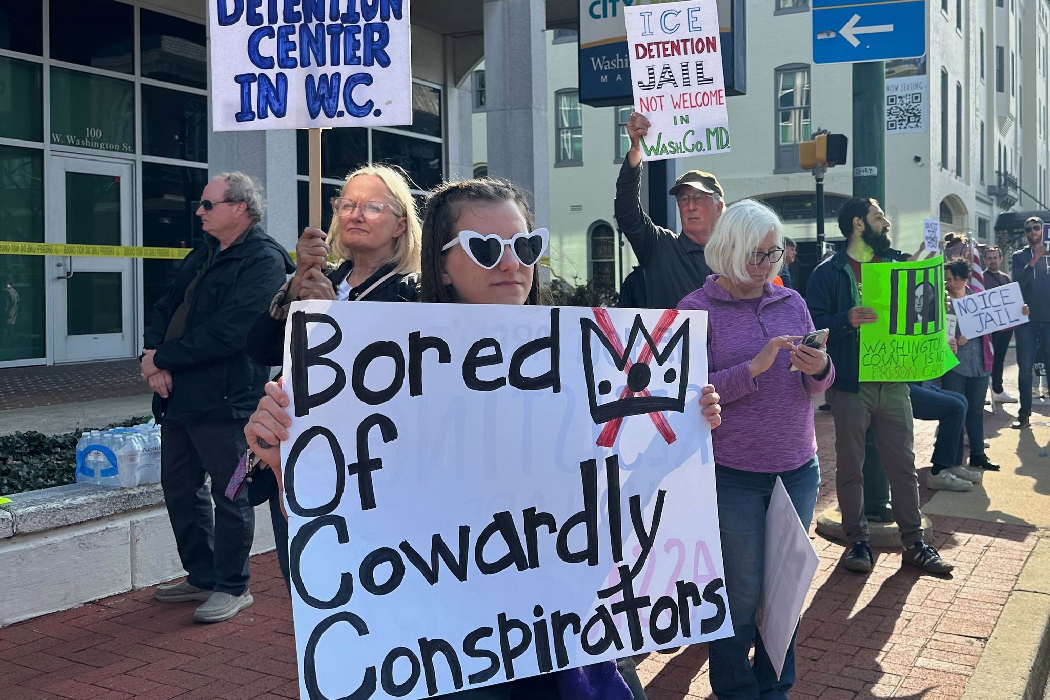Protesters rally against planned Maryland immigration detention ...