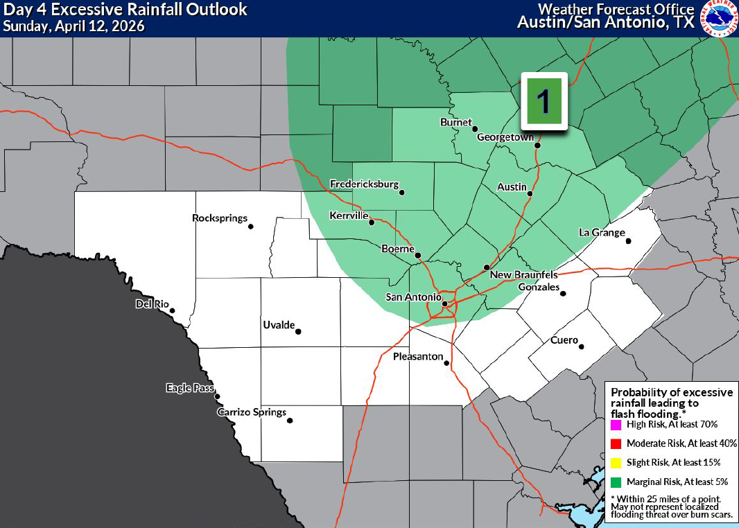 South Texas facing isolated flood threat. Here's what to expect.