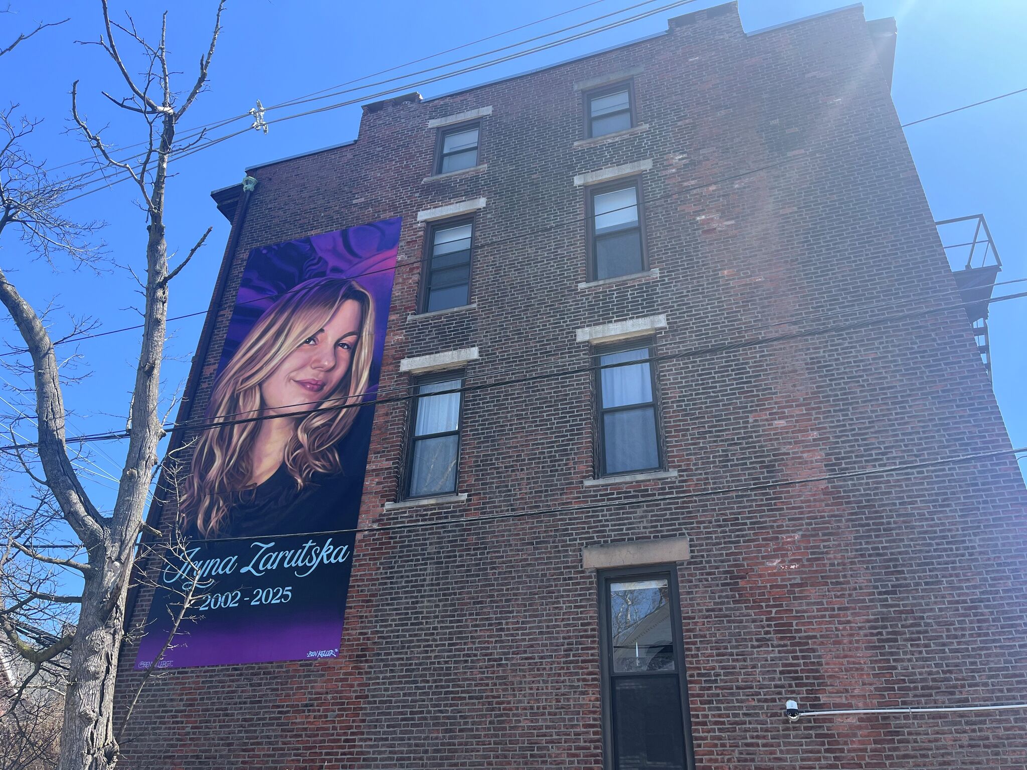 Elon Musk-backed mural of Ukrainian refugee fatally stabbed on train unveiled in Connecticut