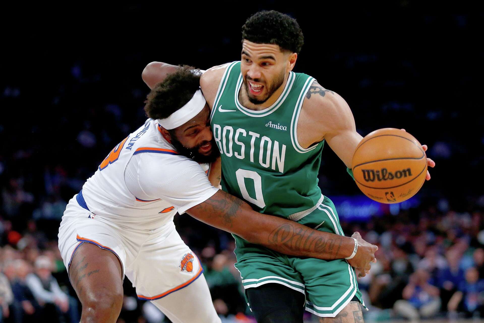 Jayson Tatum makes a strong return to Madison Square Garden, site of ...
