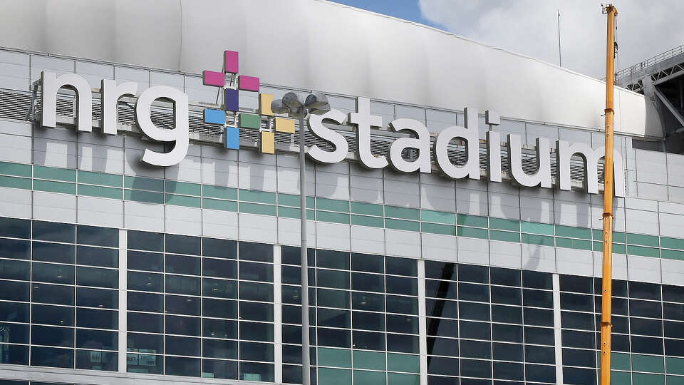 The exterior of NRG Stadium in Houston, Texas on April 9, 2026.