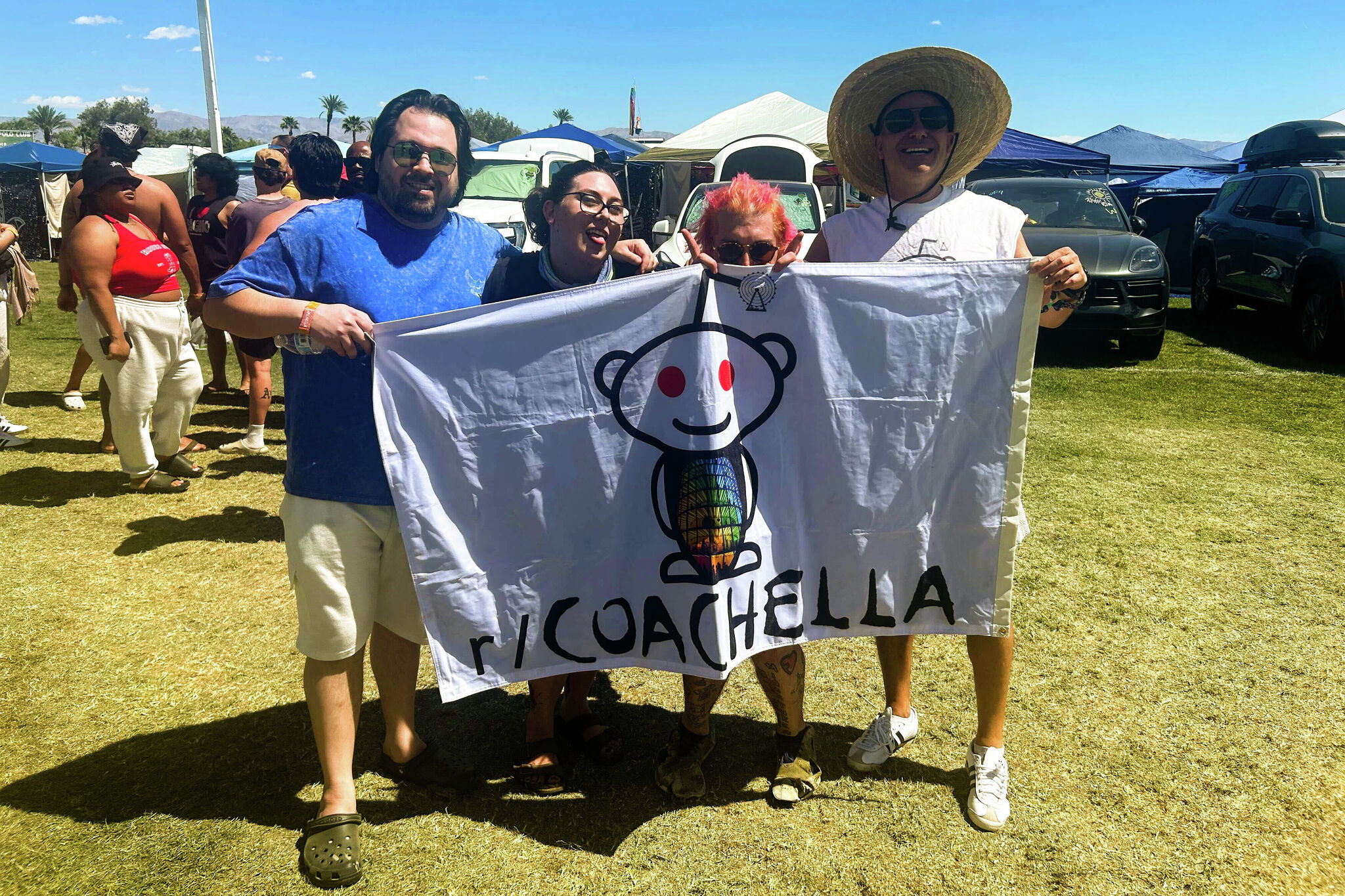 For hundreds of Coachella attendees, the festival starts with shotgunning a beer