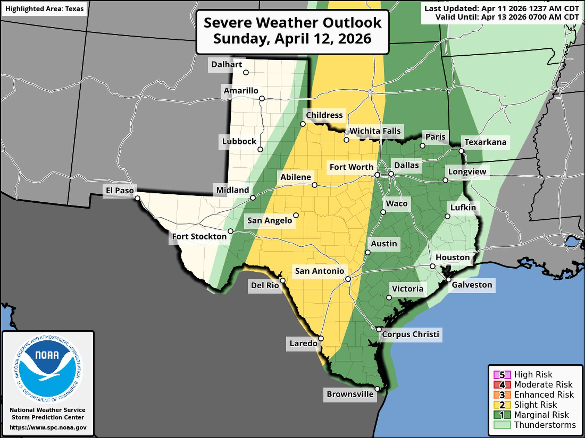 When might severe storms hit South Texas? Here’s a timeline.