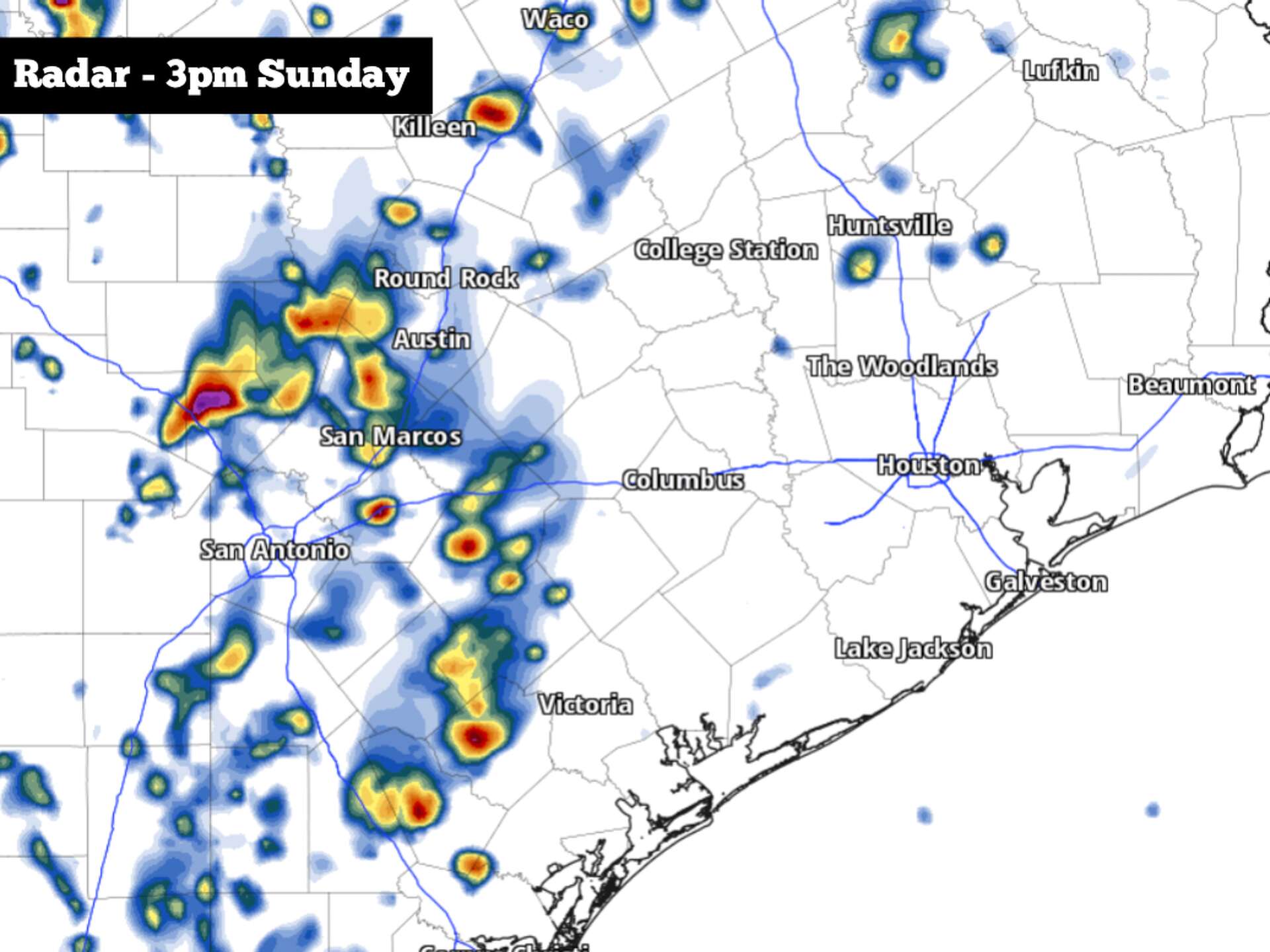 Severe storms, hail, could hit San Antonio Sunday. Here's when.