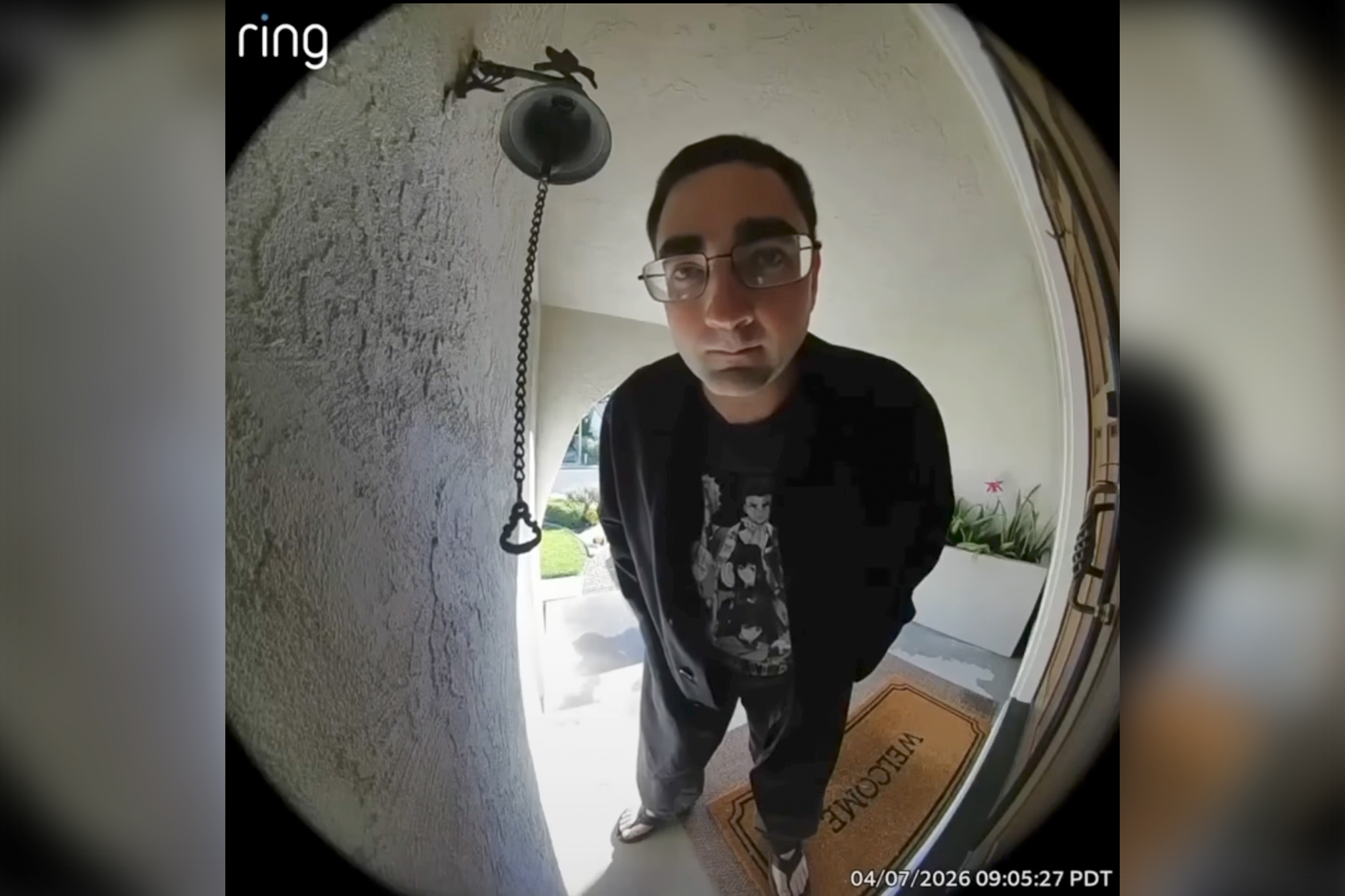Ring camera captures man claiming to be a wizard during Fairfield break-in