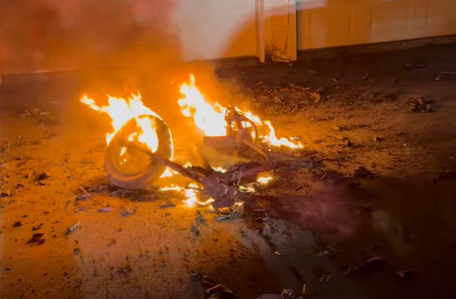 Firefighters extinguish e-bike fire on Garden Road in Orange