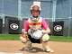 Cheshire catcher Molly Fleming with the taped up gear she wears to help pitcher Jenica Matos focus on the strike zone at Cheshire High School on April 14, 2026.