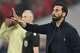 Real Madrid's head coach Alvaro Arbeloa gestures during the Champions League quarterfinal second leg soccer match between Bayern Munich and Real Madrid in Munich, Germany, Wednesday, April 15, 2026.