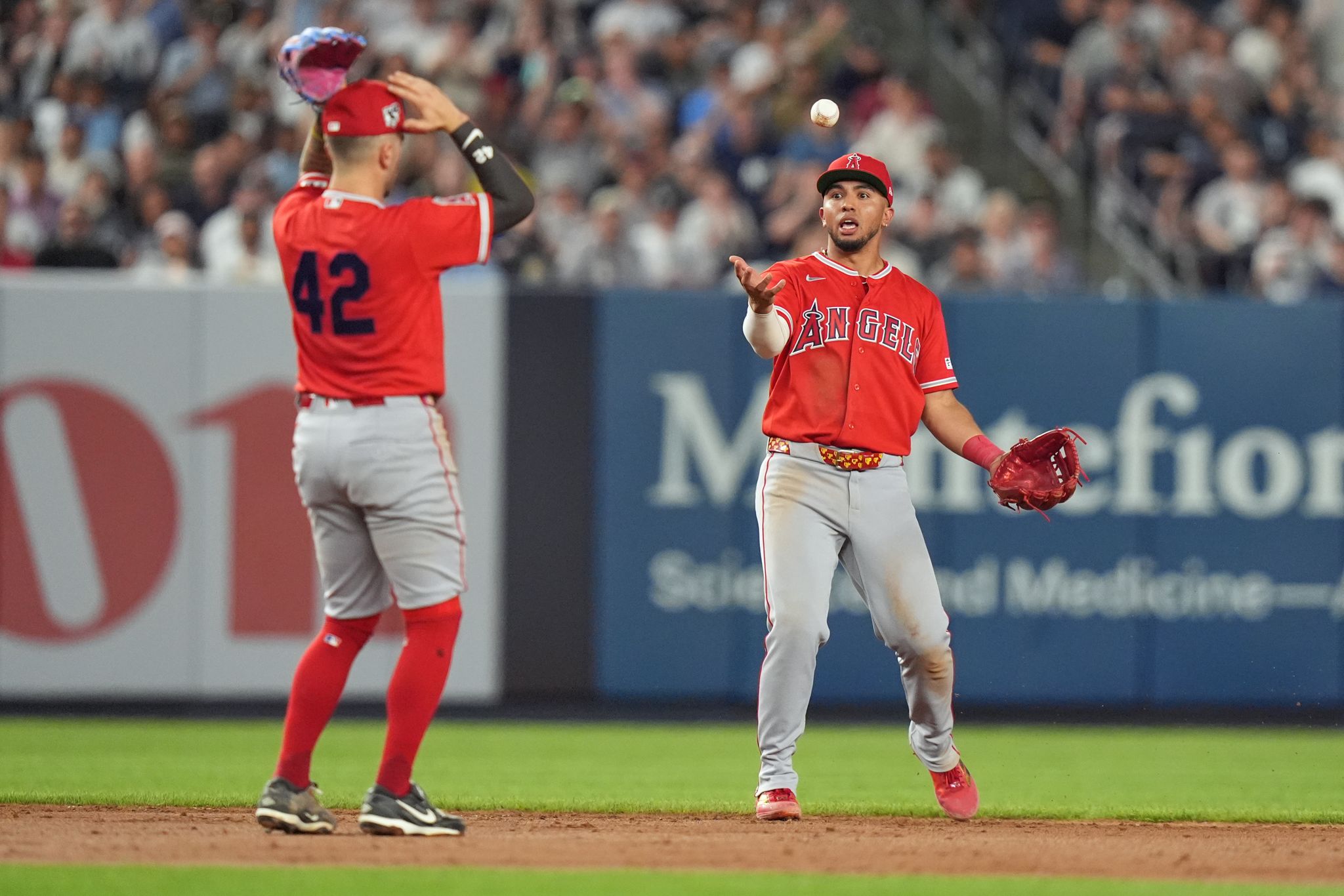 Angels misplay infield popup in 9th and blow lead against Yankees in ...