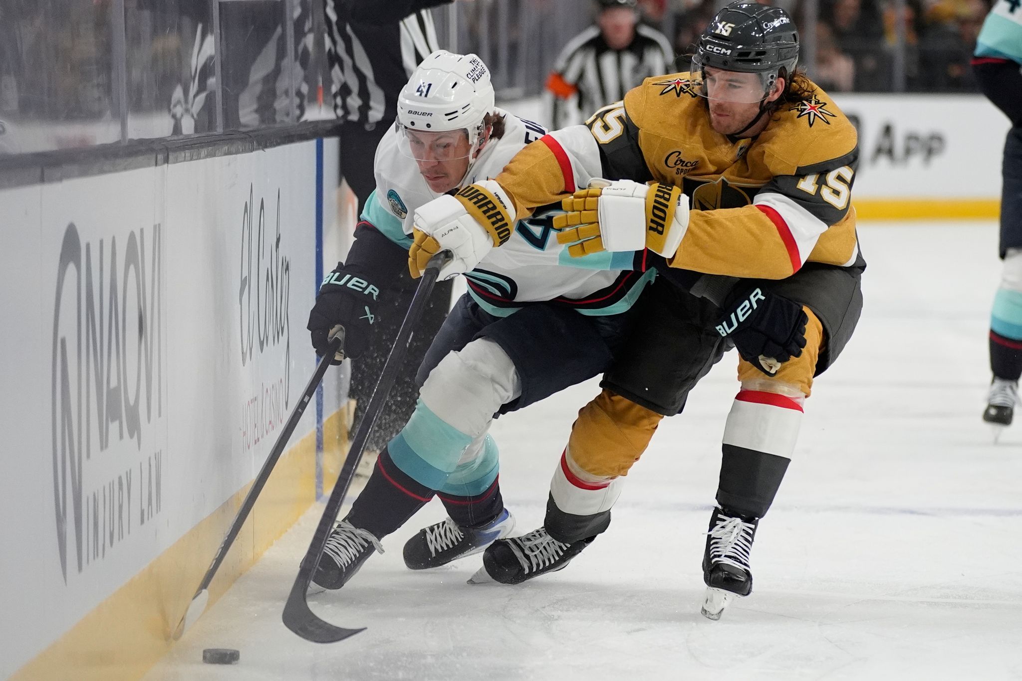 Knight Win Golden Knights win the Pacific Division title, beating the Kraken 4-1