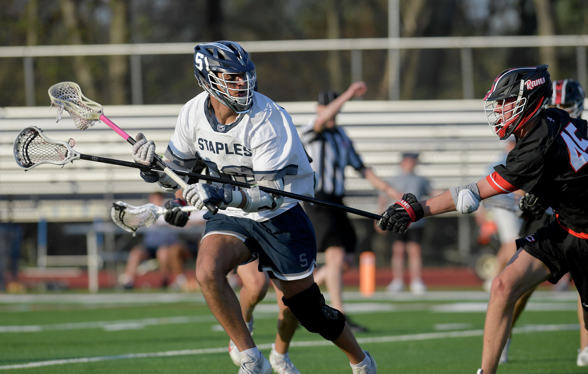 Staples boys lacrosse rallied to defeat New Canaan in Westport