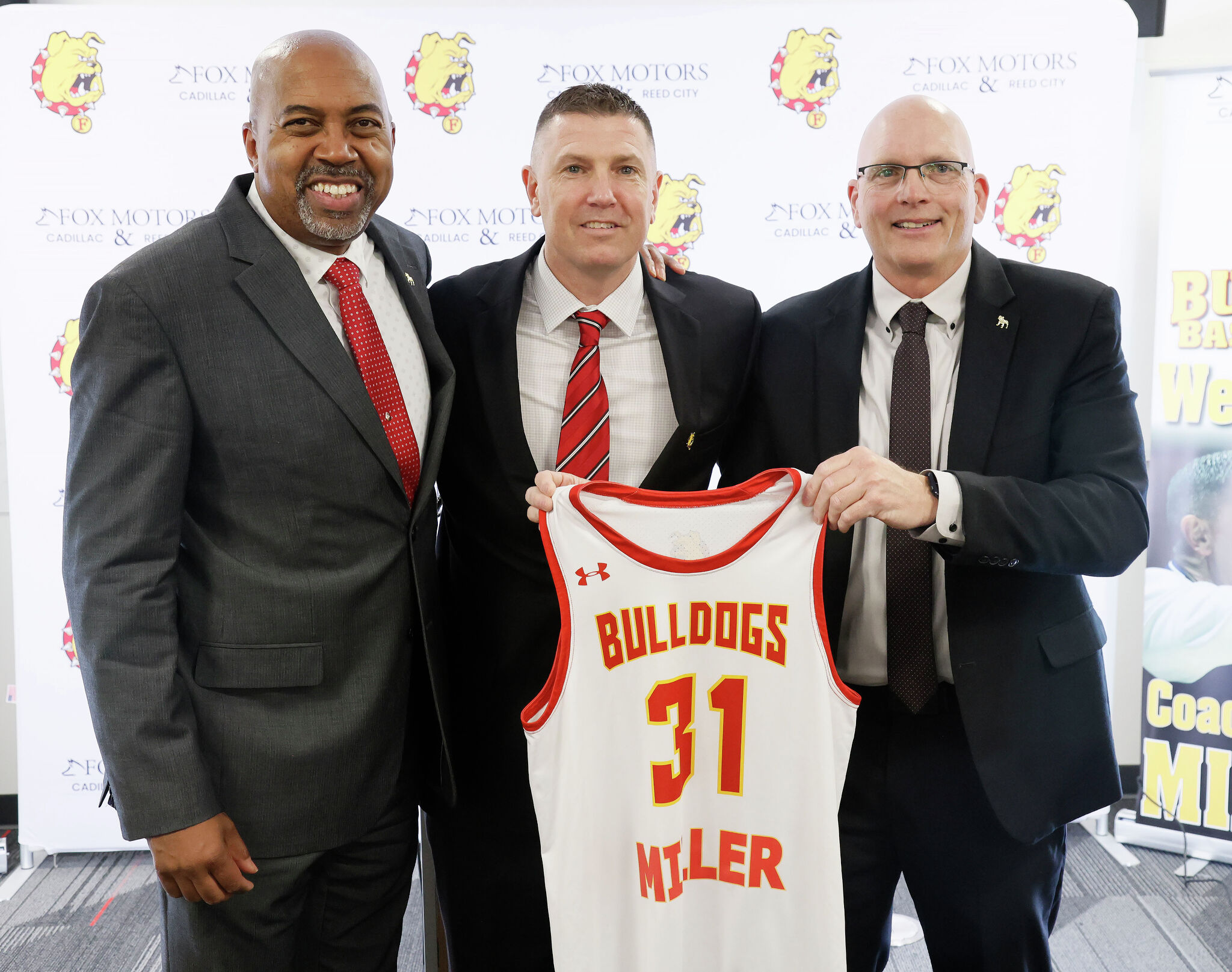Warren Fitzpatrick Ferris president lauds new men's basketball coach